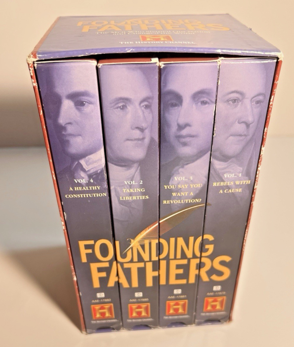 New-Founding Fathers Box Set The History Channel VHS 4-Tape Set VHS Homeschool